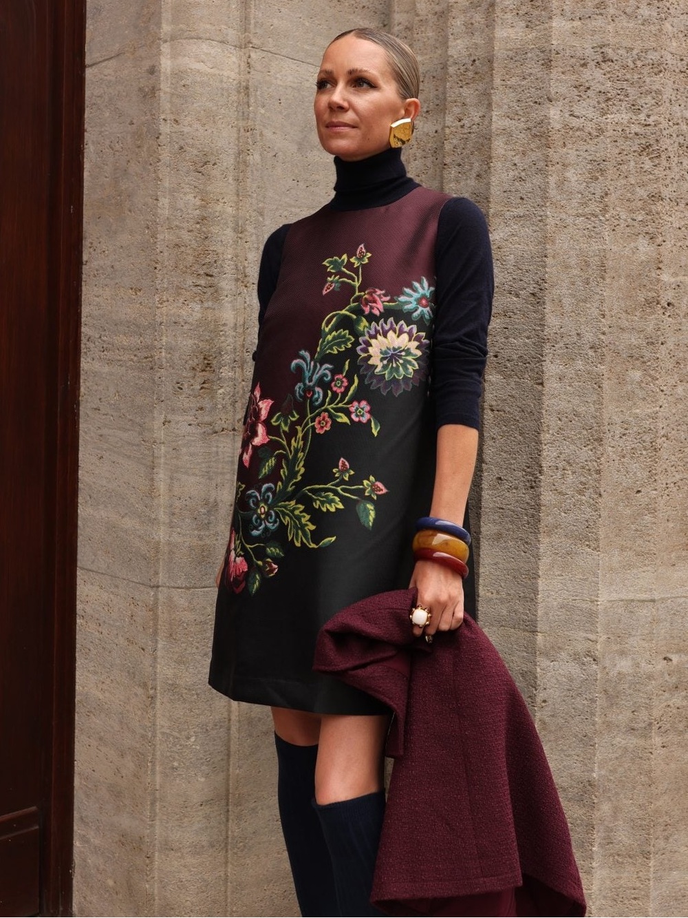 Tuckernuck Midnight Moonflower Marlowe Shift Dress